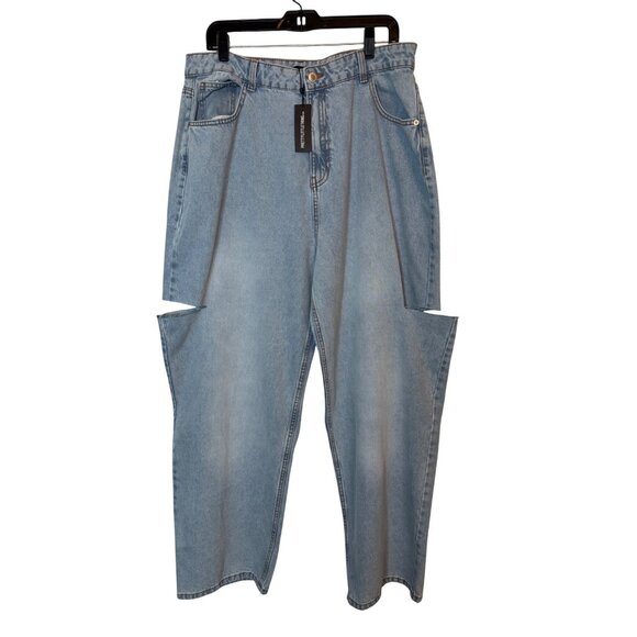 2/$30 NWT Vintage 12 PrettyLittleThing High Waisted Straight Leg Jeans - Picture 6 of 16